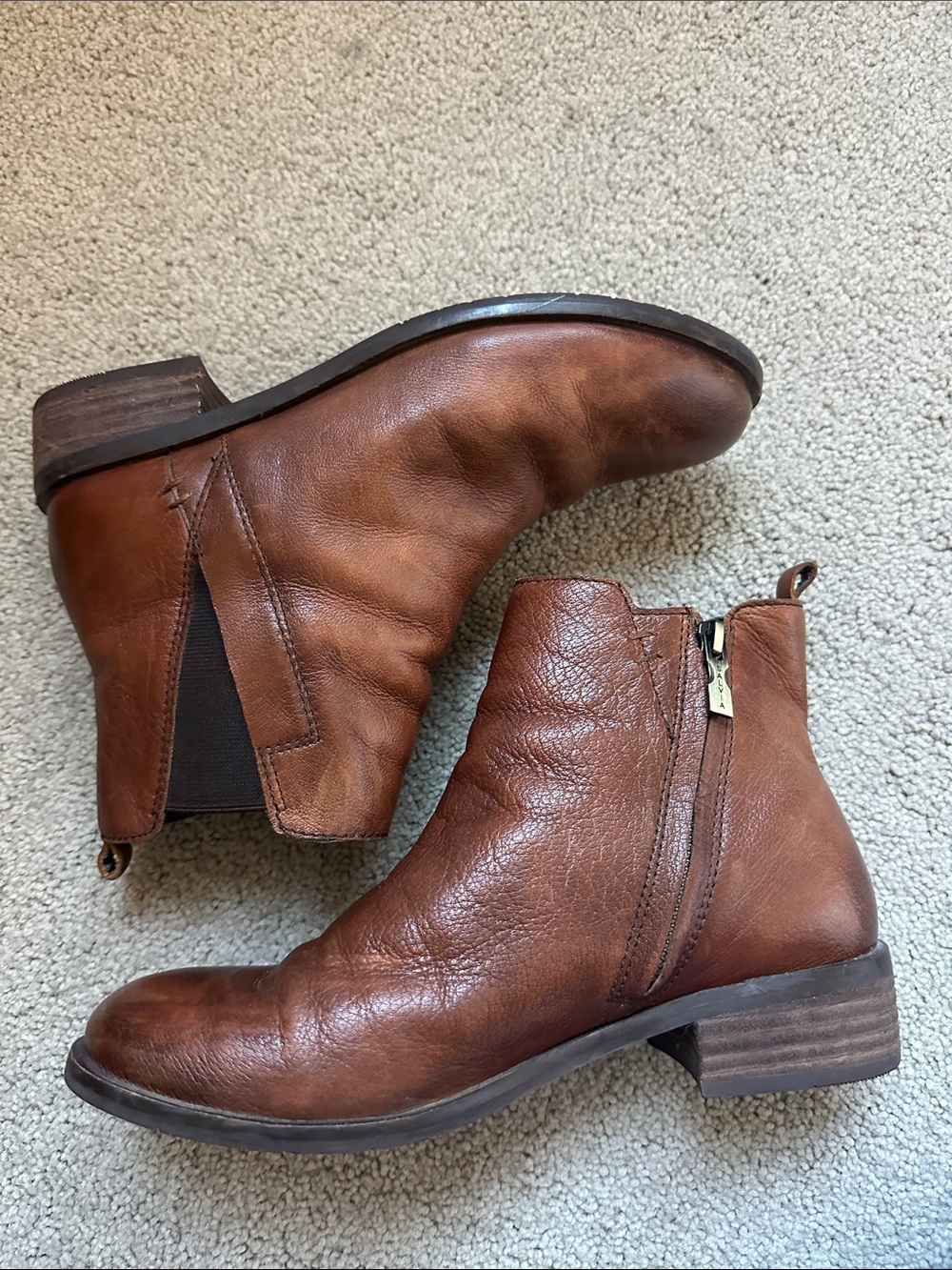 Women’s Salvia Brown Leather Ankle Boots - Classic Chelsea Style